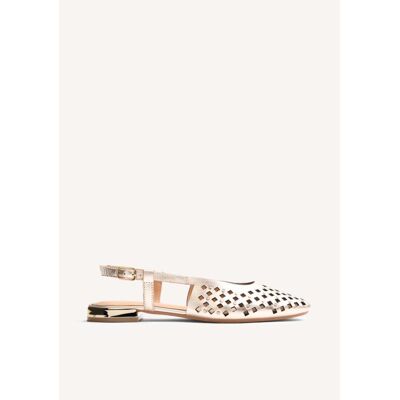 GIOSEPPO Sandalia Plana En Color Platino Para Mujer Talla 36 GIOSEPPO Sandalia Plana En Color Platino Para Mujer Talla 36