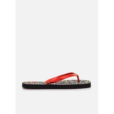 MTNG Chanclas Modelo 60202 Con Estampado Geométrico Rojo Talla 36 MTNG Chanclas Modelo 60202 Con Estampado Geométrico Rojo Talla 36