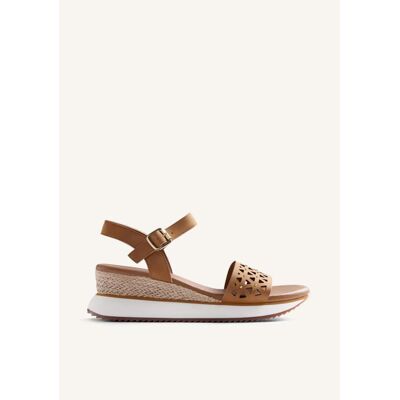 GIOSEPPO Sandalias Wete 78058 Con Cuña Y Detalle Calado Cuero Talla 36 GIOSEPPO Sandalias Wete 78058 Con Cuña Y Detalle Calado Cuero Talla 36