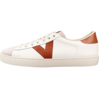 VICTORIA Zapatillas Berlin De Piel Blanco Y Teja Rojo Talla 41 VICTORIA Zapatillas Berlin De Piel Blanco Y Teja Rojo Talla 41