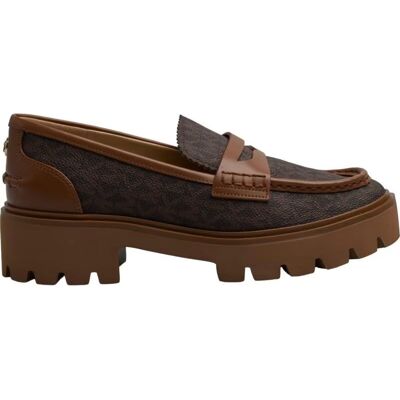 Michael Kors Mocasines Holland 49f4hlfp1b Con Plataforma Marrón Talla 40 Michael Kors Mocasines Holland 49f4hlfp1b Con Plataforma Marrón Talla 40