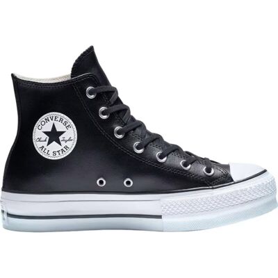 Converse Zapatillas Chuck Taylor All Star Lift Hi Plataforma Cuero Negro 561675c Talla 41 Converse Zapatillas Chuck Taylor All Star Lift Hi Plataforma Cuero Negro 561675c Talla 41