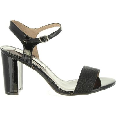 XTI Sandalias De Mujer 30583 Glitter Negro Talla 38 XTI Sandalias De Mujer 30583 Glitter Negro Talla 38