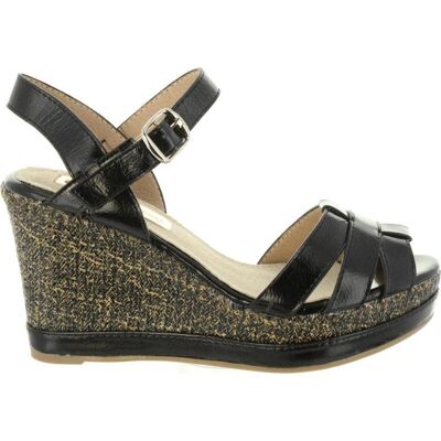 XTI Sandalias De Mujer 30555 Metalizado Negro Talla 40 XTI Sandalias De Mujer 30555 Metalizado Negro Talla 40