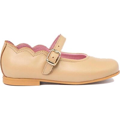 ANGELITOS Bailarinas De Niña Francesita Piel 1103 Camel Talla 25 ANGELITOS Bailarinas De Niña Francesita Piel 1103 Camel Talla 25