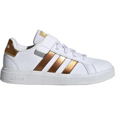 Adidas Zapatillas Grand Court 2.0 Gy2577 Blanco Dorado Blanco Talla 32 Adidas Zapatillas Grand Court 2.0 Gy2577 Blanco Dorado Blanco Talla 32