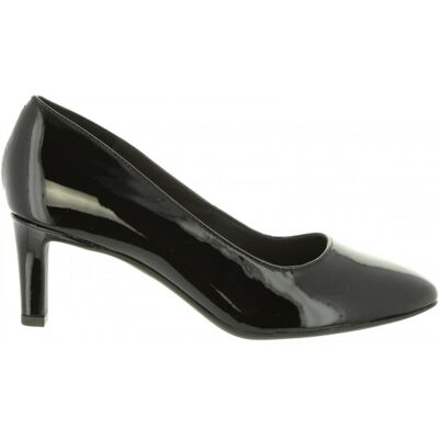 Clarks Zapatos De Tacón De Mujer 26132244 Calla Black Pat Lea Talla 37 Clarks Zapatos De Tacón De Mujer 26132244 Calla Black Pat Lea Talla 37
