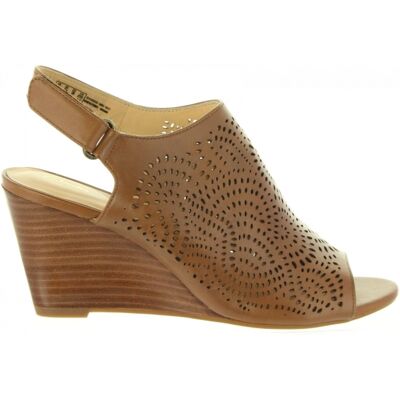 Clarks Zapatos De Cuña De Mujer 26131855 Raven Tan Leather Talla 36 Clarks Zapatos De Cuña De Mujer 26131855 Raven Tan Leather Talla 36