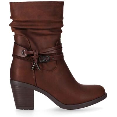 CHIKA10 Tonia 21 Botines Piel Sintética Mujer Tacon Medio Marrón Marron-Brown Talla 39 CHIKA10 Tonia 21 Botines Piel Sintética Mujer Tacon Medio Marrón Marron-Brown Talla 39