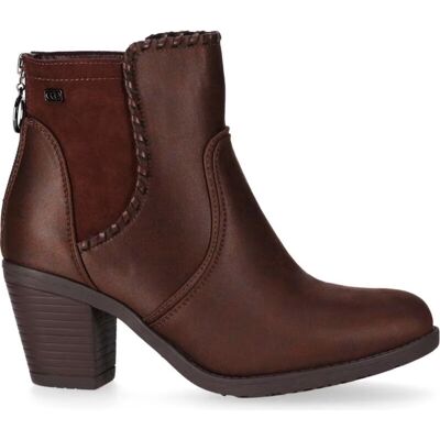 CHIKA10 Tonia 20 Botines Piel Sintética Tacón Medio Marrón Marron-Brown Talla 39 CHIKA10 Tonia 20 Botines Piel Sintética Tacón Medio Marrón Marron-Brown Talla 39