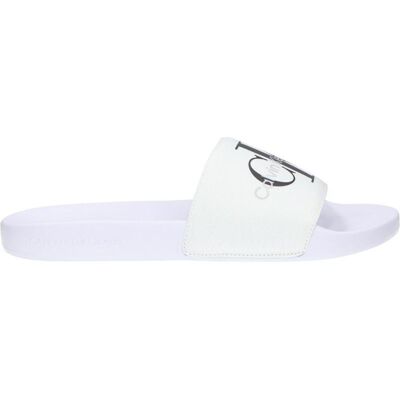 Calvin Klein Chanclas Slide Monogram Ym0ym00061 Blancas Ybr White Talla 44 Calvin Klein Chanclas Slide Monogram Ym0ym00061 Blancas Ybr White Talla 44