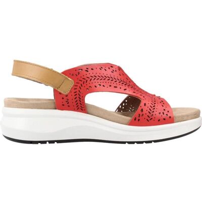 FLUCHOS Sandalias F1481 Con Corte Láser Rojo Talla 37 FLUCHOS Sandalias F1481 Con Corte Láser Rojo Talla 37