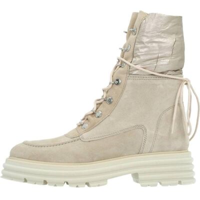 ALPE Botas De Mujer Botas De Mujer Con Cordones En Color Beige Beis Talla 38 ALPE Botas De Mujer Botas De Mujer Con Cordones En Color Beige Beis Talla 38