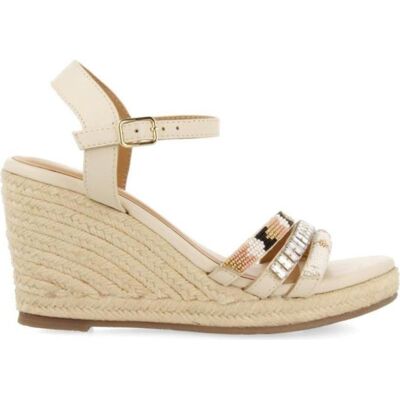 GIOSEPPO Sandalia De Cuña Bacoor En Yute Beige Blanco Talla 41 GIOSEPPO Sandalia De Cuña Bacoor En Yute Beige Blanco Talla 41