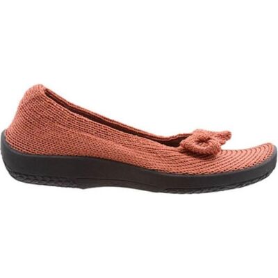 ARCOPEDICO Mocasines De Mujer Lylas Tricotado Rojo Talla 40 ARCOPEDICO Mocasines De Mujer Lylas Tricotado Rojo Talla 40