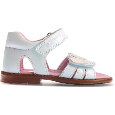 PABLOSKY Sandalias De Niña Sandalia Nina 3 Corazones 024608 Nacar Talla 20 PABLOSKY Sandalias De Niña Sandalia Nina 3 Corazones 024608 Nacar Talla 20