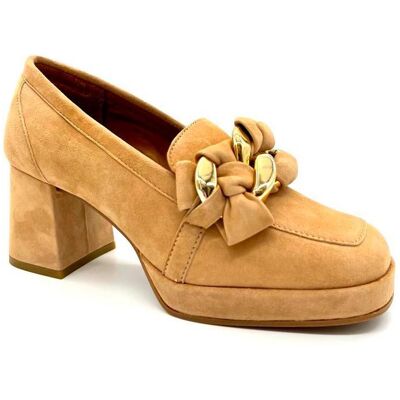 ALPE Mocasín De Tacón 6 Cm Marrón Marrón Talla 38 ALPE Mocasín De Tacón 6 Cm Marrón Marrón Talla 38