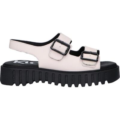 Kickers Sandalias De Mujer Y Niña 931530-50 Kick Falk Soft Cow Leather 3 Blanc Talla 40 Kickers Sandalias De Mujer Y Niña 931530-50 Kick Falk Soft Cow Leather 3 Blanc Talla 40