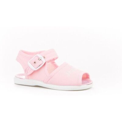 ANGELITOS Sandalia Lona 116 Rosa Talla 21 ANGELITOS Sandalia Lona 116 Rosa Talla 21