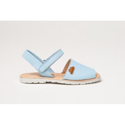 ANGELITOS De Niña Y Niño Abarca Piel 220 2 Celeste Talla 22 ANGELITOS De Niña Y Niño Abarca Piel 220 2 Celeste Talla 22