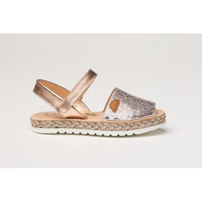 ANGELITOS Sandalias De Niña Abarca Piel 224 Nude Talla 26 ANGELITOS Sandalias De Niña Abarca Piel 224 Nude Talla 26