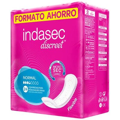 Indasec Discreet Normal 24 Unds Indasec Discreet Normal 24 Unds