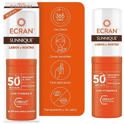 ECRAN Stick Labios Y Rostro SPF50+ ECRAN Stick Labios Y Rostro SPF50+