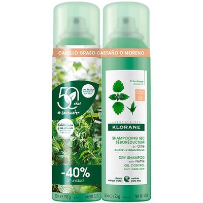 Klorane Ortiga Sebum-regulador Spray Seco - Champú en Seco Klorane Ortiga Sebum-regulador Spray Seco - Champú en Seco