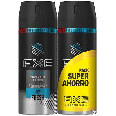 Pack de Desodorante en spray Axe Ice Chill 2 x 150 ml Pack de Desodorante en spray Axe Ice Chill 2 x 150 ml