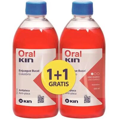 Oral Kin Enjuague Bucal Antiséptico Lote 2X Oral Kin Enjuague Bucal Antiséptico Lote 2X