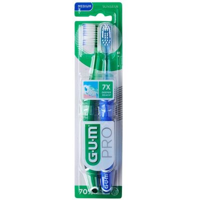 GUM Pack Cepillos De Dientes Con Filamentos De Dureza Media GUM Pack Cepillos De Dientes Con Filamentos De Dureza Media