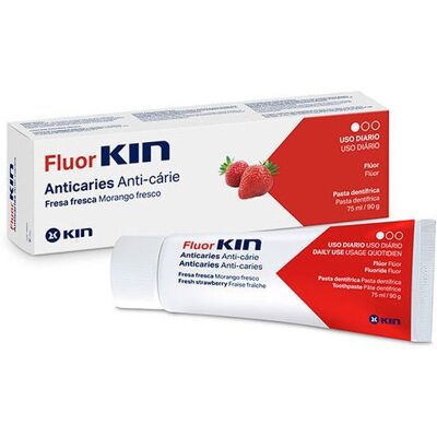 FLUORKIN Fluor Kin Pasta Dentífrica Fresa FLUORKIN Fluor Kin Pasta Dentífrica Fresa