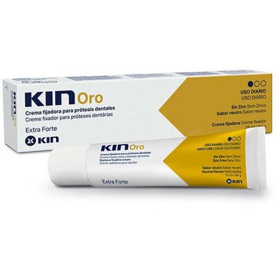 KIN Oro Crema Fijadora Dentadura Postiza 75 Gr KIN Oro Crema Fijadora Dentadura Postiza 75 Gr