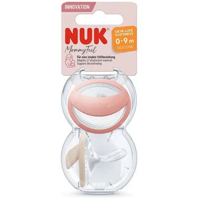 Chupete de Silicona NUK Mommy Feel - 0-9 meses Rosa - 2 unidades Chupete de Silicona NUK Mommy Feel - 0-9 meses Rosa - 2 unidades