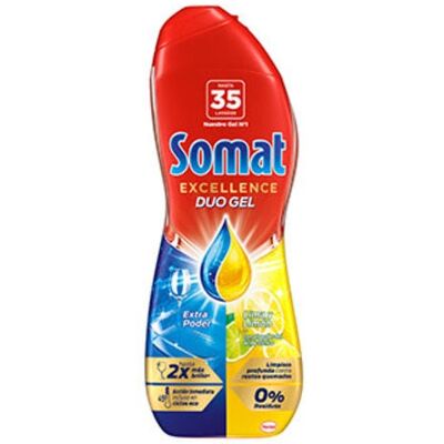 Somat Gel Lavavajillas Excellence Todo En Ima Limón 35 Dosis Somat Gel Lavavajillas Excellence Todo En Ima Limón 35 Dosis
