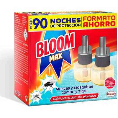 Bloom Max - Bloom Max - 2 Unidades - Eléctrico - Recambio Insecticida Bloom Max - Bloom Max - 2 Unidades - Eléctrico - Recambio Insecticida