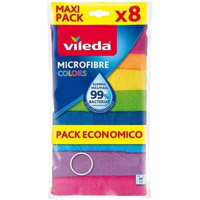 Vileda Bayeta Microfibra Maxi Pack 8Uds Vileda Bayeta Microfibra Maxi Pack 8Uds