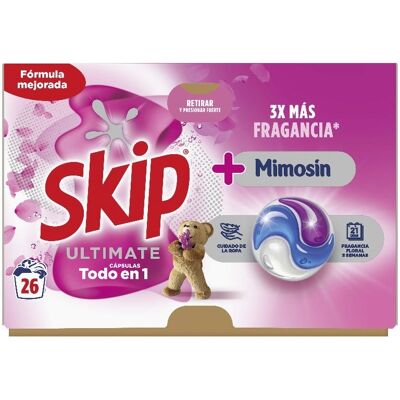 SKIP Detergente Capsulas Ultimate Todo En 1 Mimosin 26 Ud SKIP Detergente Capsulas Ultimate Todo En 1 Mimosin 26 Ud