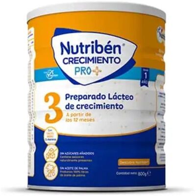 Nutribén Growth 800g - Fórmula infantil para crecimiento saludable Nutribén Growth 800g - Fórmula infantil para crecimiento saludable
