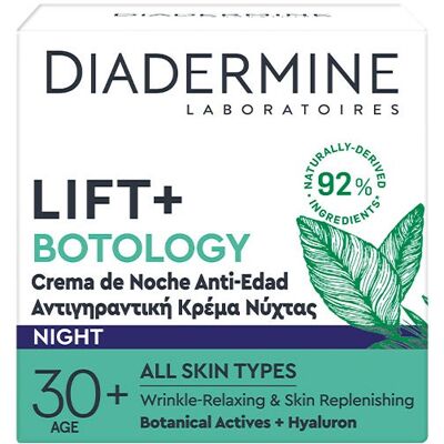 Diadermine Lift + Botology Crema de Noche - Antiarrugas Diadermine Lift + Botology Crema de Noche - Antiarrugas