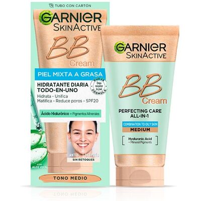 Garnier BB Cream Piel Mixta A Grasa SPF20 Medio Garnier BB Cream Piel Mixta A Grasa SPF20 Medio
