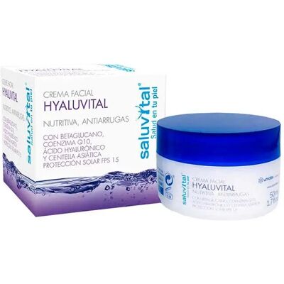Crema Facial Hyaluvital de Saluvital - Cuidado de la piel SPF 15 Crema Facial Hyaluvital de Saluvital - Cuidado de la piel SPF 15