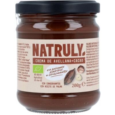 Crema de cacao y avellanas Bio Natruly Crema de cacao y avellanas Bio Natruly