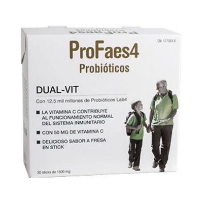 Faes Farma Profaes4 Probiotico Doble Stick 30 - Apoyo Digestivo Faes Farma Profaes4 Probiotico Doble Stick 30 - Apoyo Digestivo
