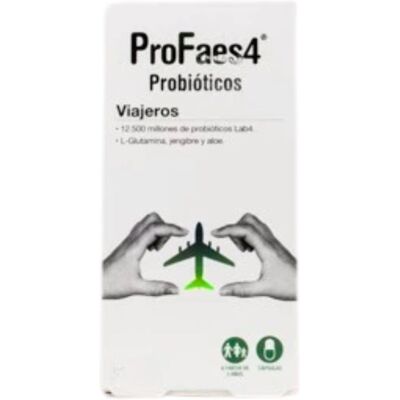 Profaes4 Probióticos para Viajeros - 14 Cápsulas 633mg Profaes4 Probióticos para Viajeros - 14 Cápsulas 633mg