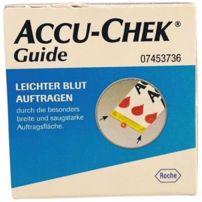 Tiras de prueba de glucosa Roche Accu-Chek Guide - 50 Tiras de prueba de glucosa Roche Accu-Chek Guide - 50