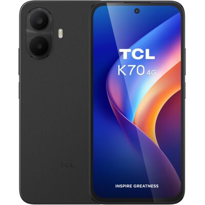 TCL K70 4G 17,3 cm (6.8") Ranura híbrida Dual SIM Android 16.0 USB Tipo C 4 GB 128 GB 5200 mAh Negro TCL K70 4G 17,3 cm (6.8") Ranura híbrida Dual SIM Android 16.0 USB Tipo C 4 GB 128 GB 5200 mAh Negro