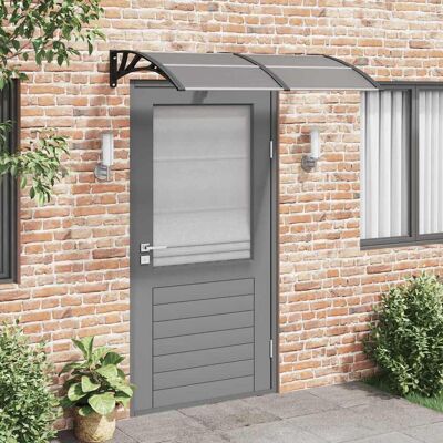 vidaXL Marquesina de puerta Negra Marrón 150x100 cm - Marquesina vidaXL Marquesina de puerta Negra Marrón 150x100 cm - Marquesina