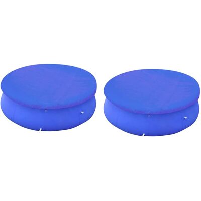 vidaXL Cubiertas de Piscina 2 piezas - Para piscinas elevadas redondas de 360-367 cm - Azul vidaXL Cubiertas de Piscina 2 piezas - Para piscinas elevadas redondas de 360-367 cm - Azul