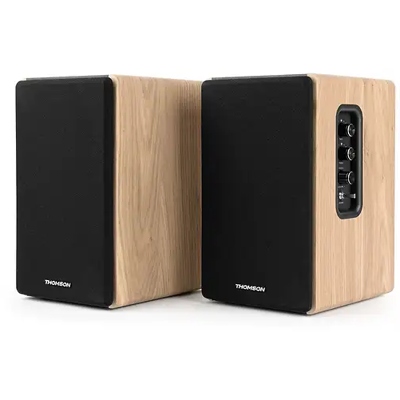 Thomson BT SPEAKER 2PCS SET 150W USB PLAYER SUBW READY EQ REMOTE WOOD/BLACK WS902DUO Thomson BT SPEAKER 2PCS SET 150W USB PLAYER SUBW READY EQ REMOTE WOOD/BLACK WS902DUO